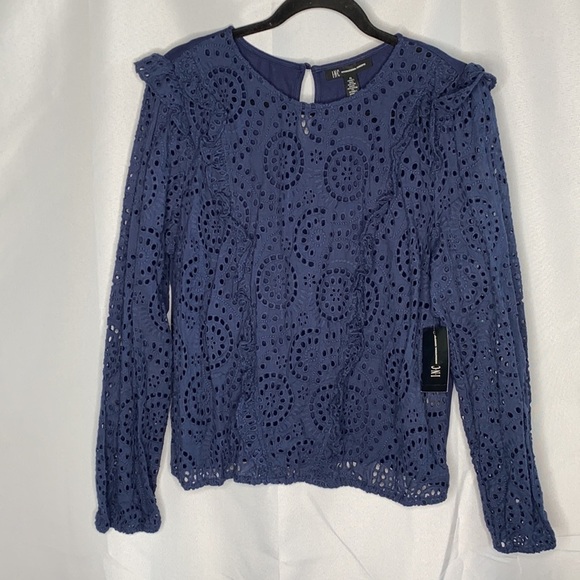 INC Ruffled Eyelet Blouse - Picture 2 of 8
